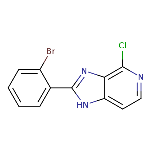Brc1ccccc1c1nc2c([nH]1)ccnc2Cl