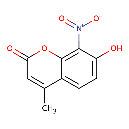 O=c1cc(C)c2c(o1)c([N+](=O)[O-])c(cc2)O
