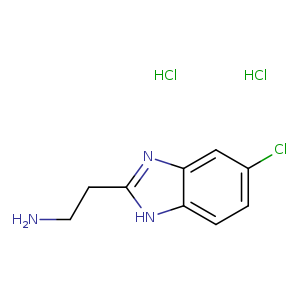 NCCc1nc2c([nH]1)ccc(c2)Cl.Cl.Cl