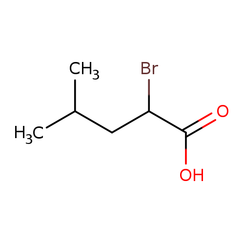 BrC(C(=O)O)CC(C)C