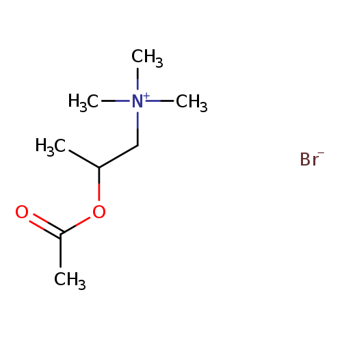 CC(C[N+](C)(C)C)OC(=O)C.[Br-]