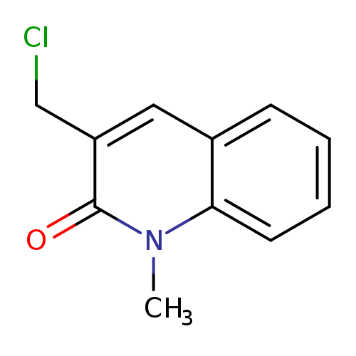 ClCc1cc2ccccc2n(c1=O)C