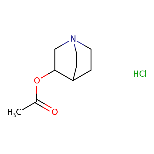 CC(=O)OC1CN2CCC1CC2.Cl