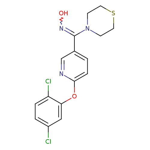 ON=C(c1ccc(nc1)Oc1cc(Cl)ccc1Cl)N1CCSCC1