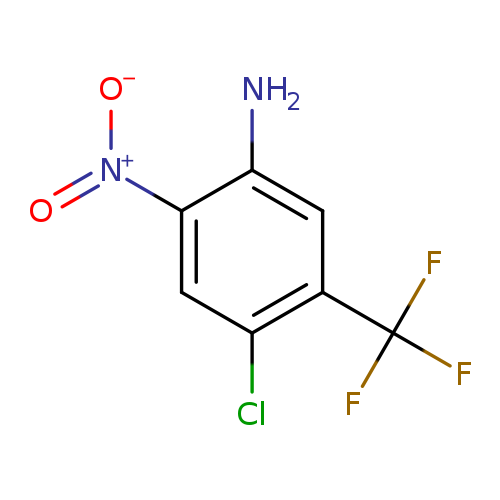 Clc1cc([N+](=O)[O-])c(cc1C(F)(F)F)N