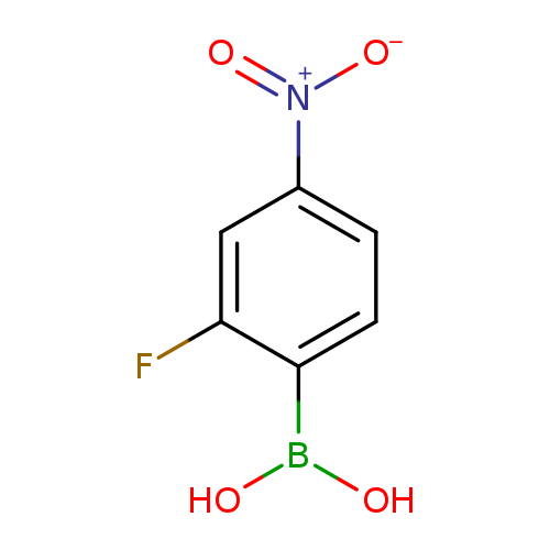 OB(c1ccc(cc1F)[N+](=O)[O-])O