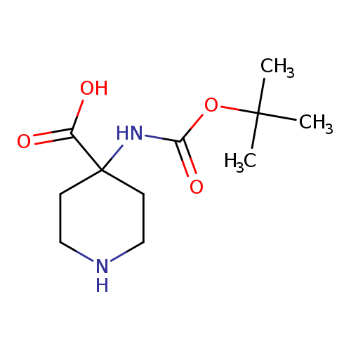 O=C(NC1(CCNCC1)C(=O)O)OC(C)(C)C