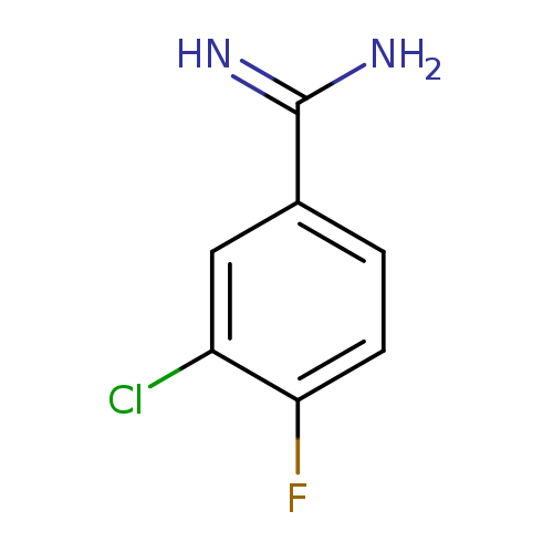 NC(=N)c1ccc(c(c1)Cl)F