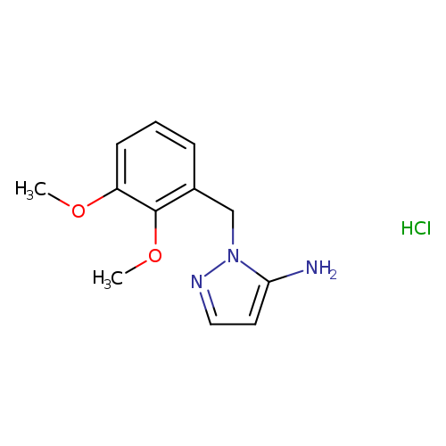 COc1c(OC)cccc1Cn1nccc1N.Cl