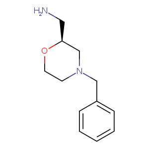 NC[C@@H]1OCCN(C1)Cc1ccccc1