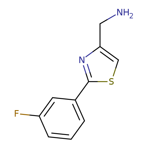 NCc1csc(n1)c1cccc(c1)F