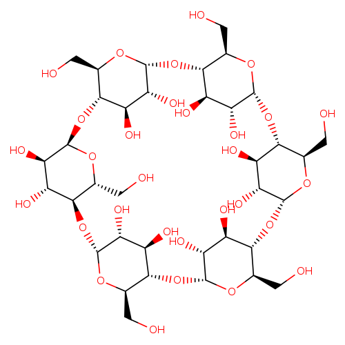 OC[C@H]1O[C@@H]2O[C@@H]3[C@@H](CO)O[C@@H]([C@@H]([C@H]3O)O)O[C@@H]3[C@@H](CO)O[C@@H]([C@@H]([C@H]3O)O)O[C@@H]3[C@H](O[C@H](O[C@@H]4[C@H](O[C@H](O[C@@H]5[C@H](O[C@H](O[C@H]1[C@@H]([C@H]2O)O)[C@H](O)[C@H]5O)CO)[C@H](O)[C@H]4O)CO)[C@@H]([C@H]3O)O)CO
