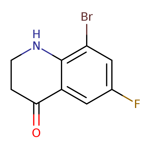 Fc1cc(Br)c2c(c1)C(=O)CCN2
