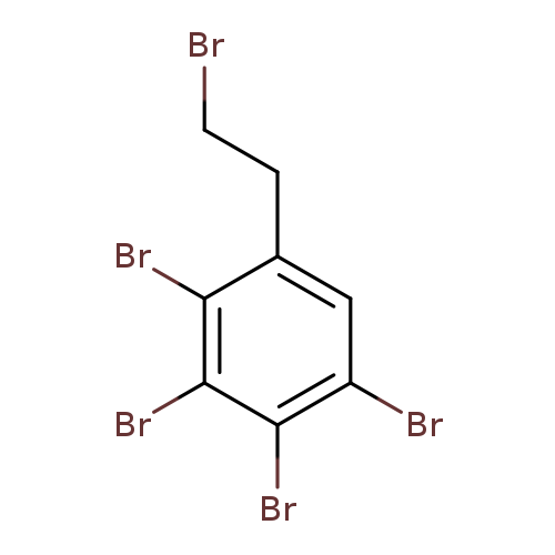 BrCCc1cc(Br)c(c(c1Br)Br)Br