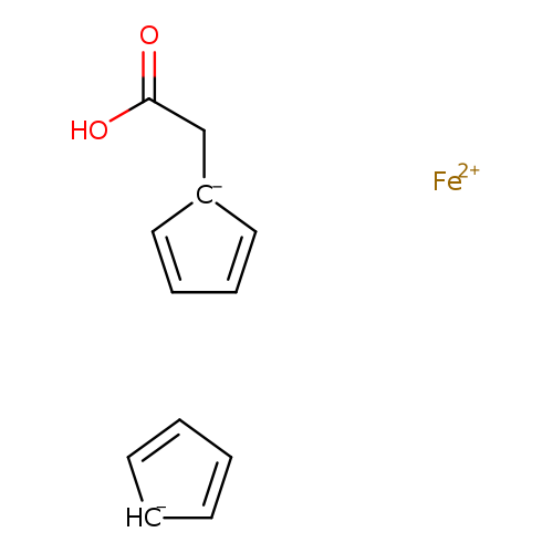 [CH-]1C=CC=C1.OC(=O)C[C-]1C=CC=C1.[Fe+2]