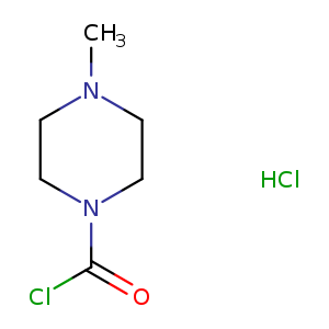 CN1CCN(CC1)C(=O)Cl.Cl