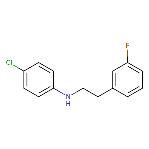 Clc1ccc(cc1)NCCc1cccc(c1)F
