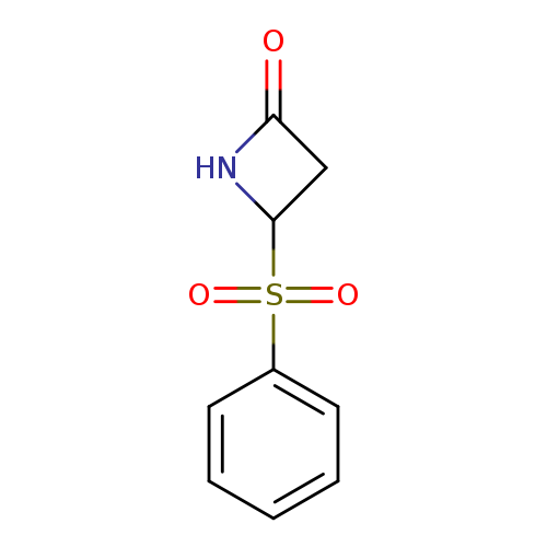 O=C1CC(N1)S(=O)(=O)c1ccccc1