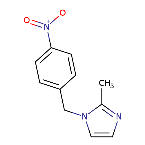 Cc1nccn1Cc1ccc(cc1)[N+](=O)[O-]