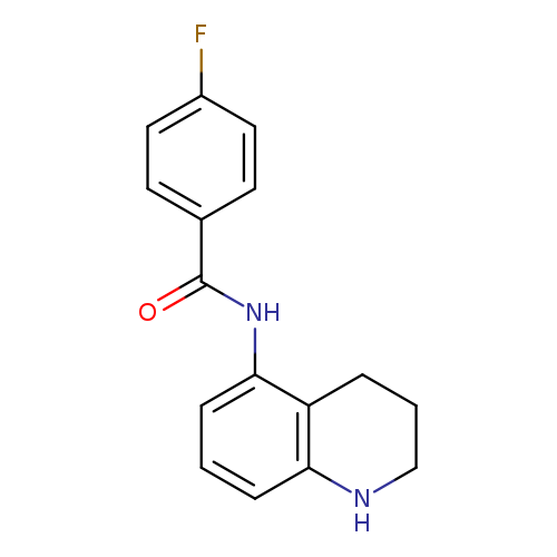 Fc1ccc(cc1)C(=O)Nc1cccc2c1CCCN2