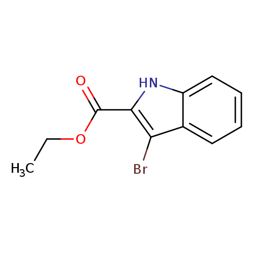 CCOC(=O)c1[nH]c2c(c1Br)cccc2