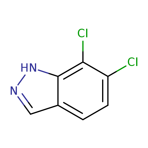 Clc1ccc2c(c1Cl)[nH]nc2
