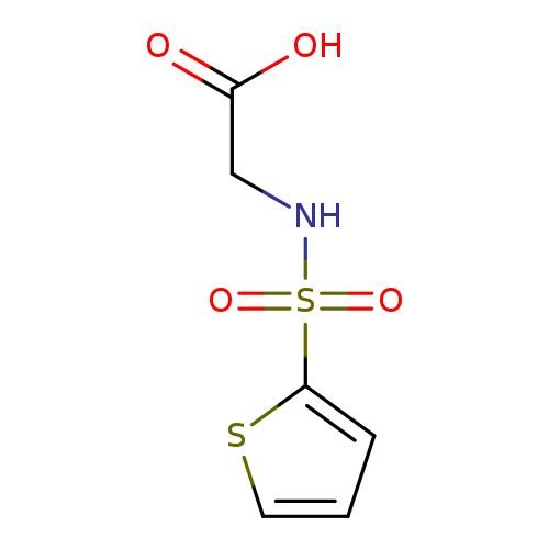 OC(=O)CNS(=O)(=O)c1cccs1