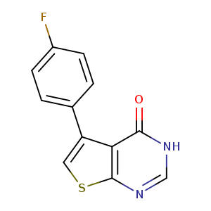 Fc1ccc(cc1)c1csc2c1c(=O)[nH]cn2