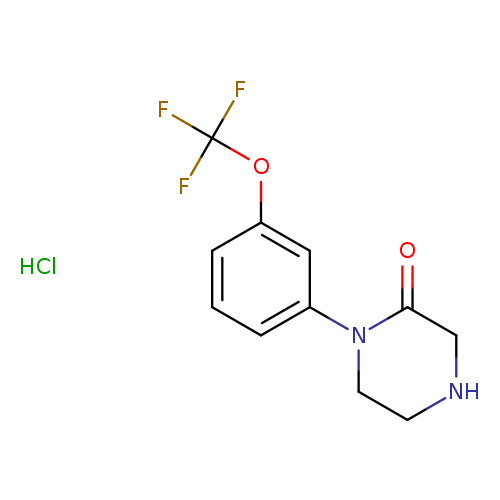 O=C1CNCCN1c1cccc(c1)OC(F)(F)F.Cl