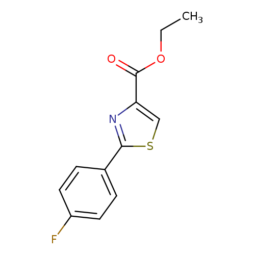 CCOC(=O)c1csc(n1)c1ccc(cc1)F