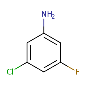 Nc1cc(F)cc(c1)Cl