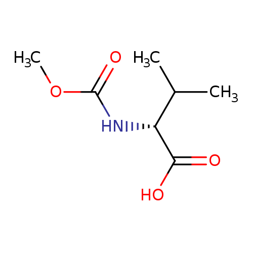 COC(=O)N[C@@H](C(=O)O)C(C)C