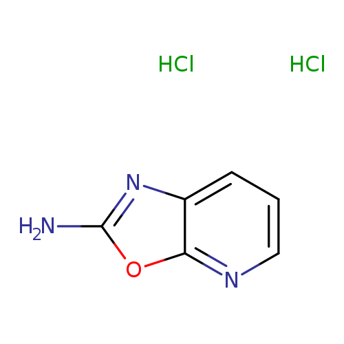 Nc1nc2c(o1)nccc2.Cl.Cl