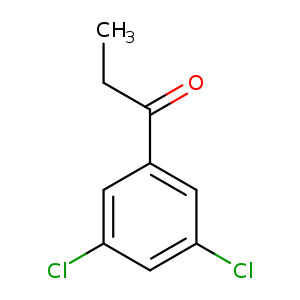 CCC(=O)c1cc(Cl)cc(c1)Cl