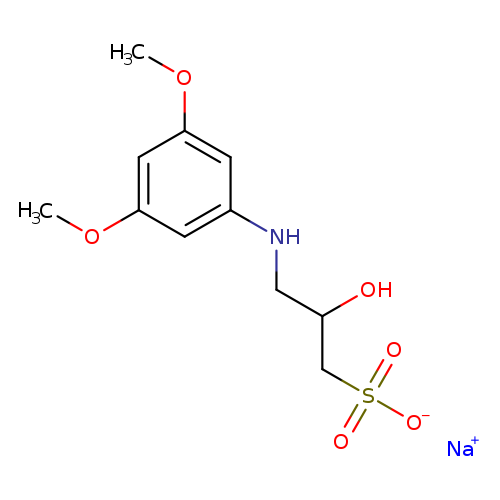 COc1cc(NCC(CS(=O)(=O)[O-])O)cc(c1)OC.[Na+]
