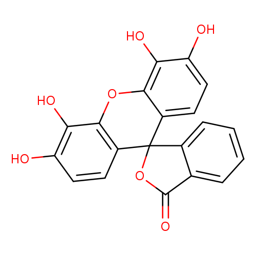O=C1OC2(c3c1cccc3)c1ccc(c(c1Oc1c2ccc(c1O)O)O)O