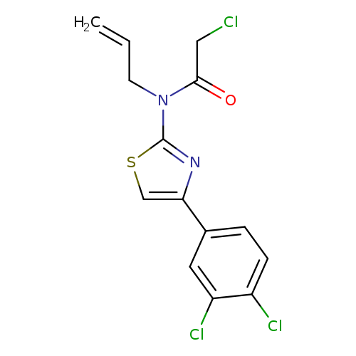 C=CCN(c1scc(n1)c1ccc(c(c1)Cl)Cl)C(=O)CCl