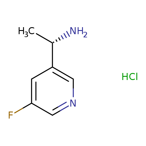 C[C@@H](c1cc(F)cnc1)N.Cl