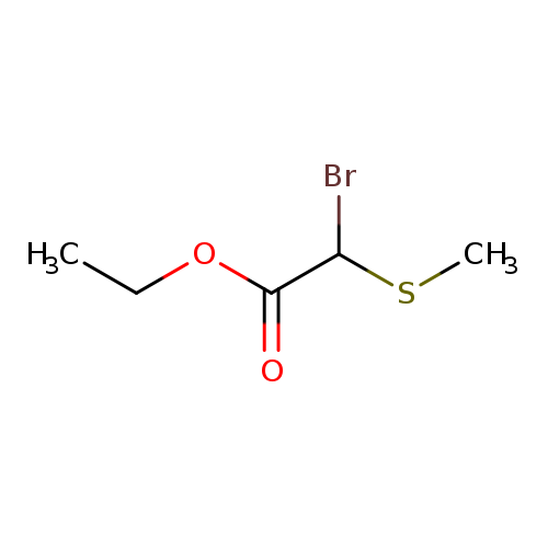 CCOC(=O)C(SC)Br