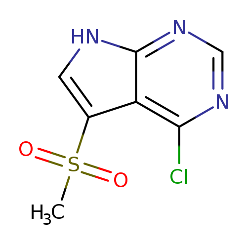 Clc1ncnc2c1c(c[nH]2)S(=O)(=O)C