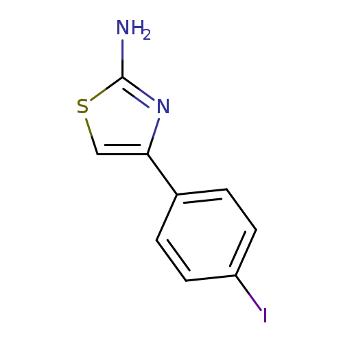 Ic1ccc(cc1)c1csc(n1)N