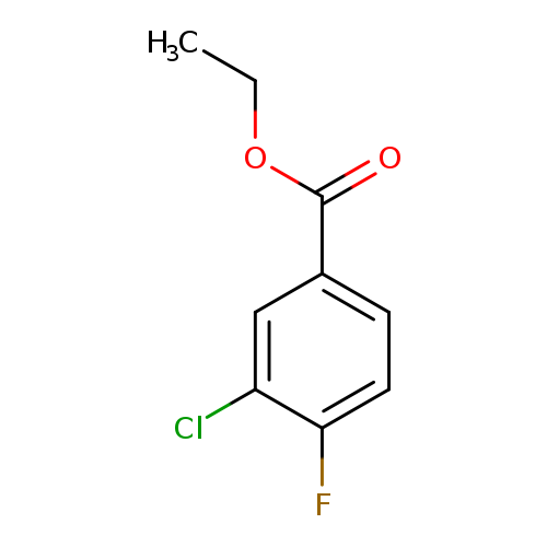 CCOC(=O)c1ccc(c(c1)Cl)F