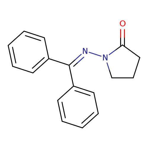 O=C1CCCN1N=C(c1ccccc1)c1ccccc1