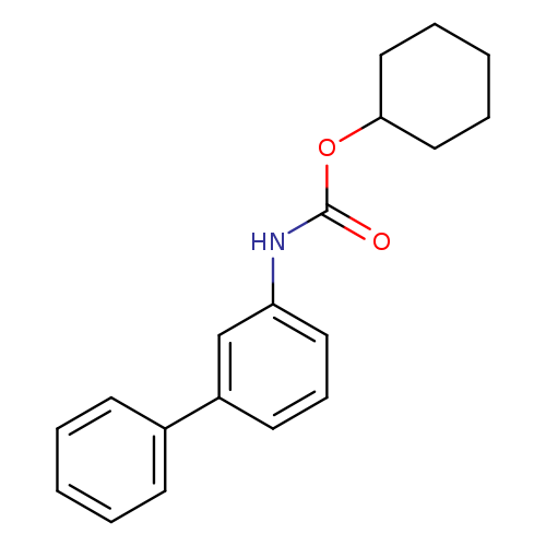 O=C(Nc1cccc(c1)c1ccccc1)OC1CCCCC1