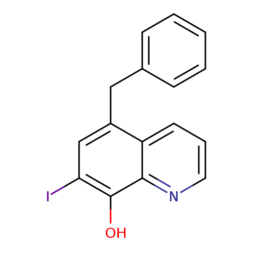 Oc1c(I)cc(c2c1nccc2)Cc1ccccc1