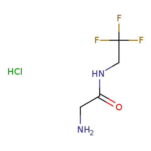 NCC(=O)NCC(F)(F)F.Cl