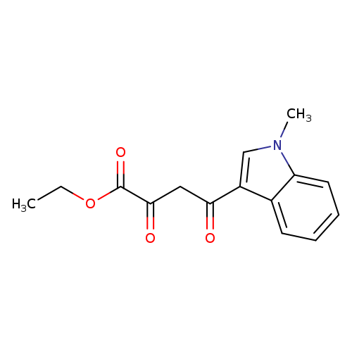 CCOC(=O)C(=O)CC(=O)c1cn(c2c1cccc2)C