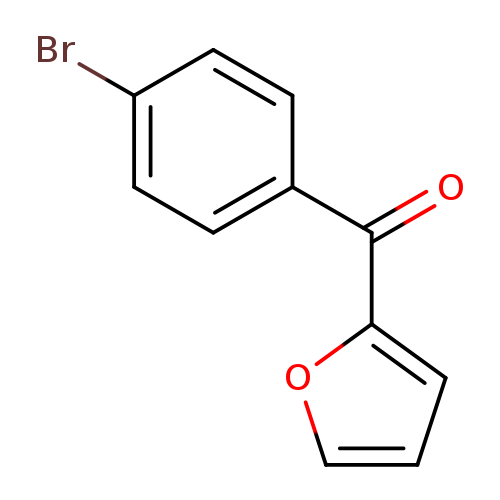 Brc1ccc(cc1)C(=O)c1ccco1