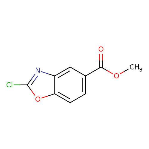 COC(=O)c1ccc2c(c1)nc(o2)Cl
