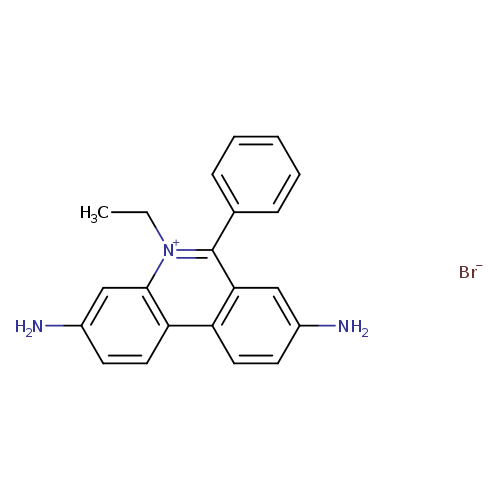 CC[n+]1c(c2ccccc2)c2cc(N)ccc2c2c1cc(N)cc2.[Br-]